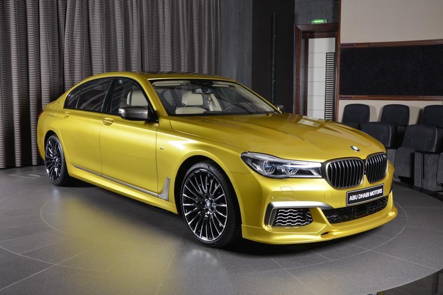 BMW M760Li Individual in Austin Yellow by 3D Design and Abu Dhabi Motors '2017